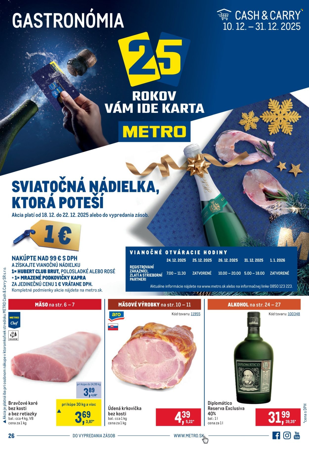 METRO leták - Gastronómia (2025-12-10 - 2025-12-31) | 1
