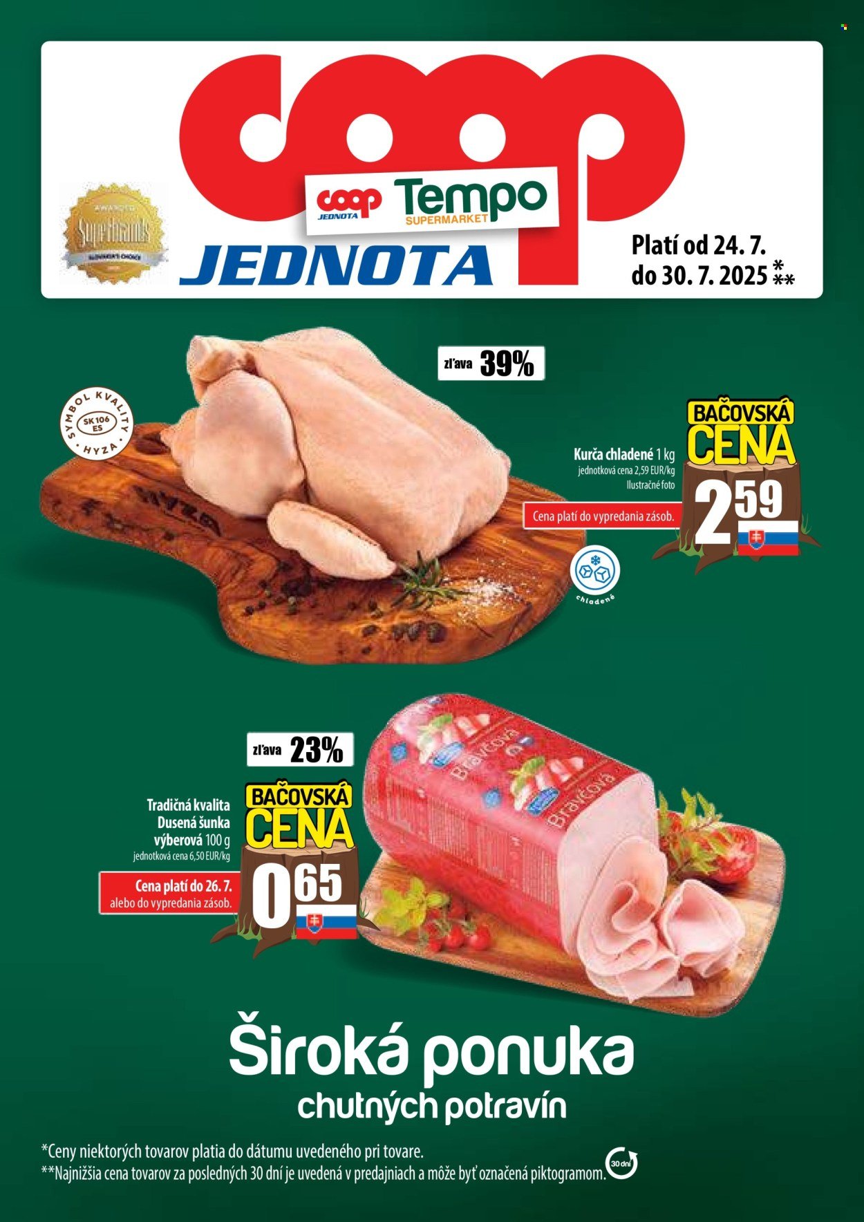 COOP JEDNOTA leták - Od štvrtka 24.7.2025 (2025-07-24 - 2025-07-30) | 1