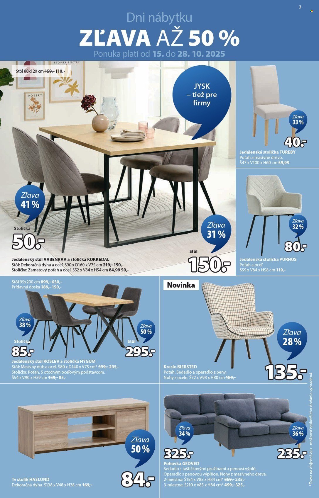 JYSK leták - Od stredy 22.10.2025 (2025-10-22 - 2025-11-23) | 4
