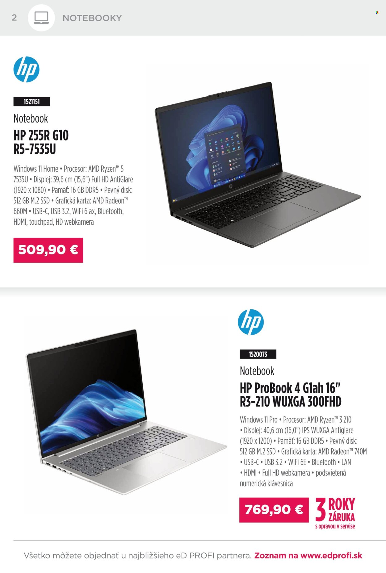 ED PROFI leták - Od nedele 1.3.2026 (2026-03-01 - 2026-03-31) | 2