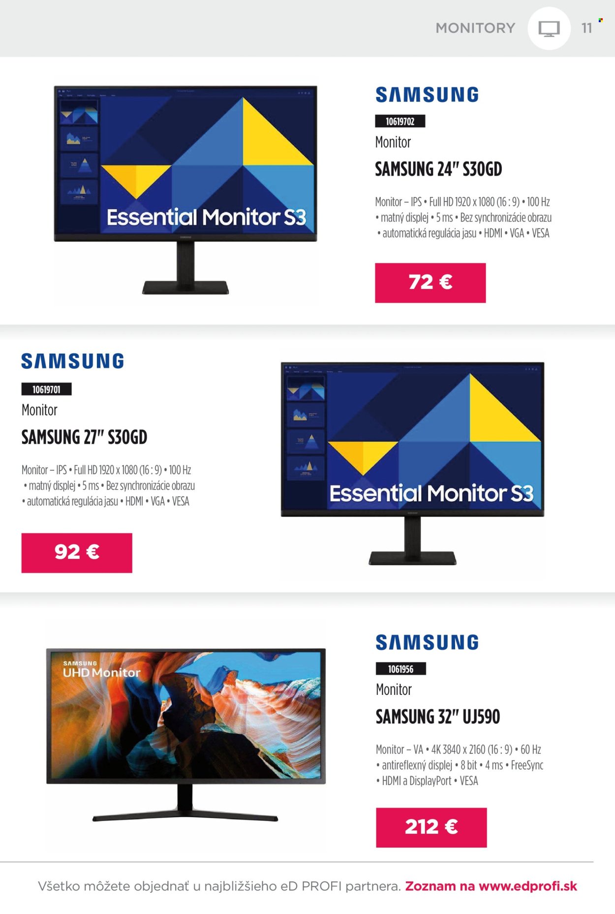 ED PROFI leták - Od nedele 1.3.2026 (2026-03-01 - 2026-03-31) | 11