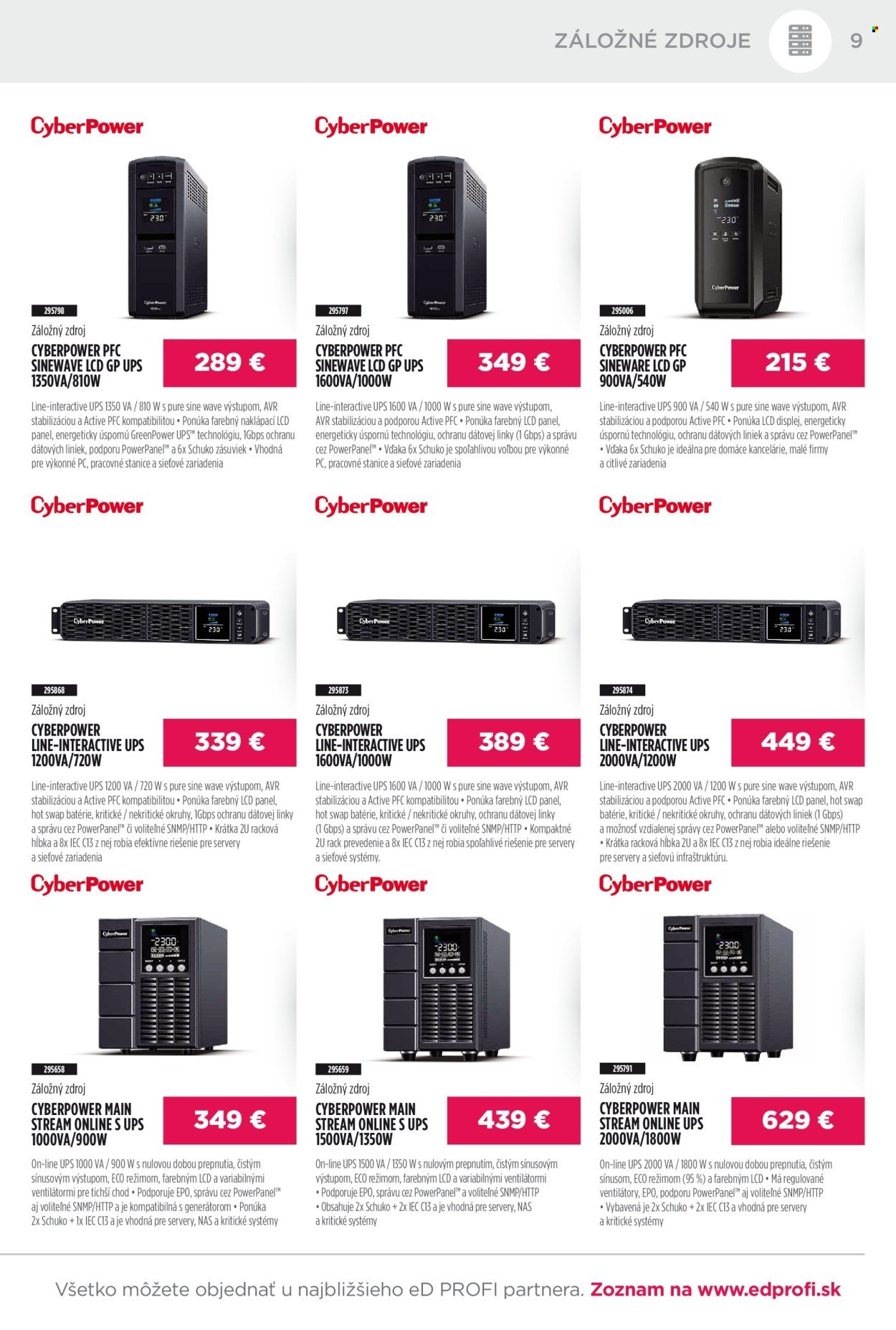 ED PROFI leták - Od nedele 1.3.2026 (2026-03-01 - 2026-03-31) | 9