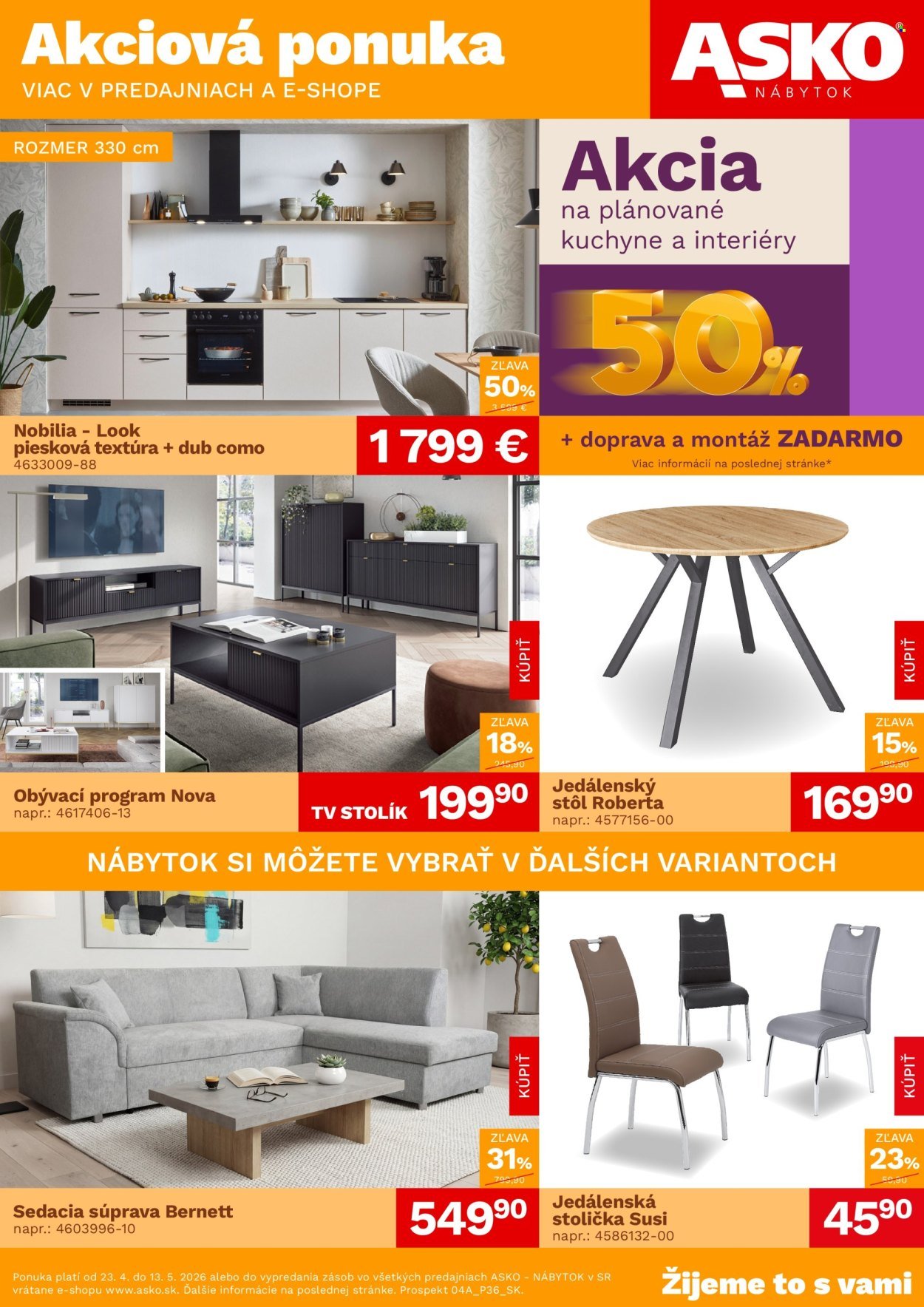 ASKO NÁBYTOK leták - Akčná ponuka (2026-04-23 - 2026-05-13) | 1