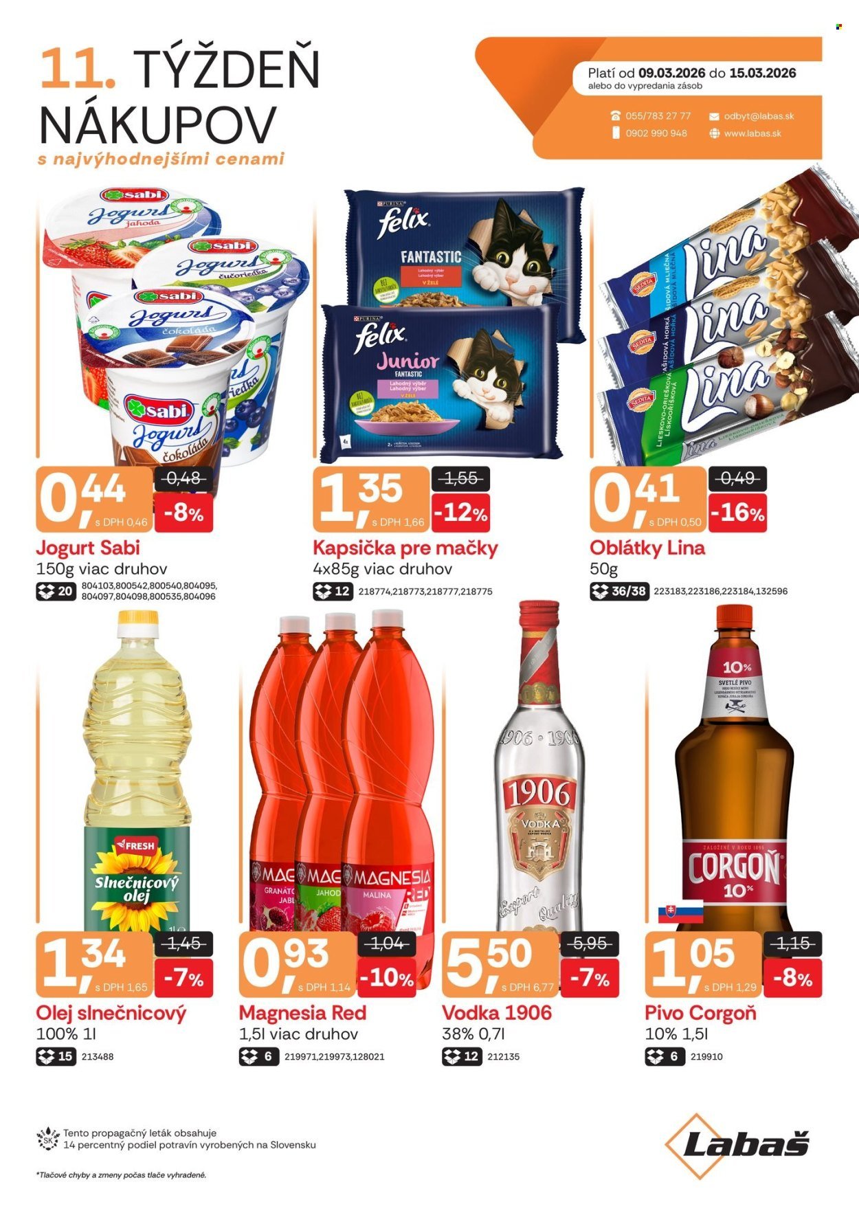 LABAŠ leták - Týždeň nákupov (2026-03-09 - 2026-03-15) | 1
