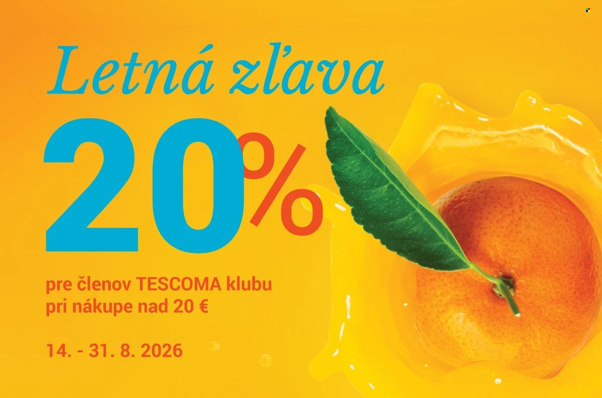 TESCOMA leták - Od piatka 14.8.2026