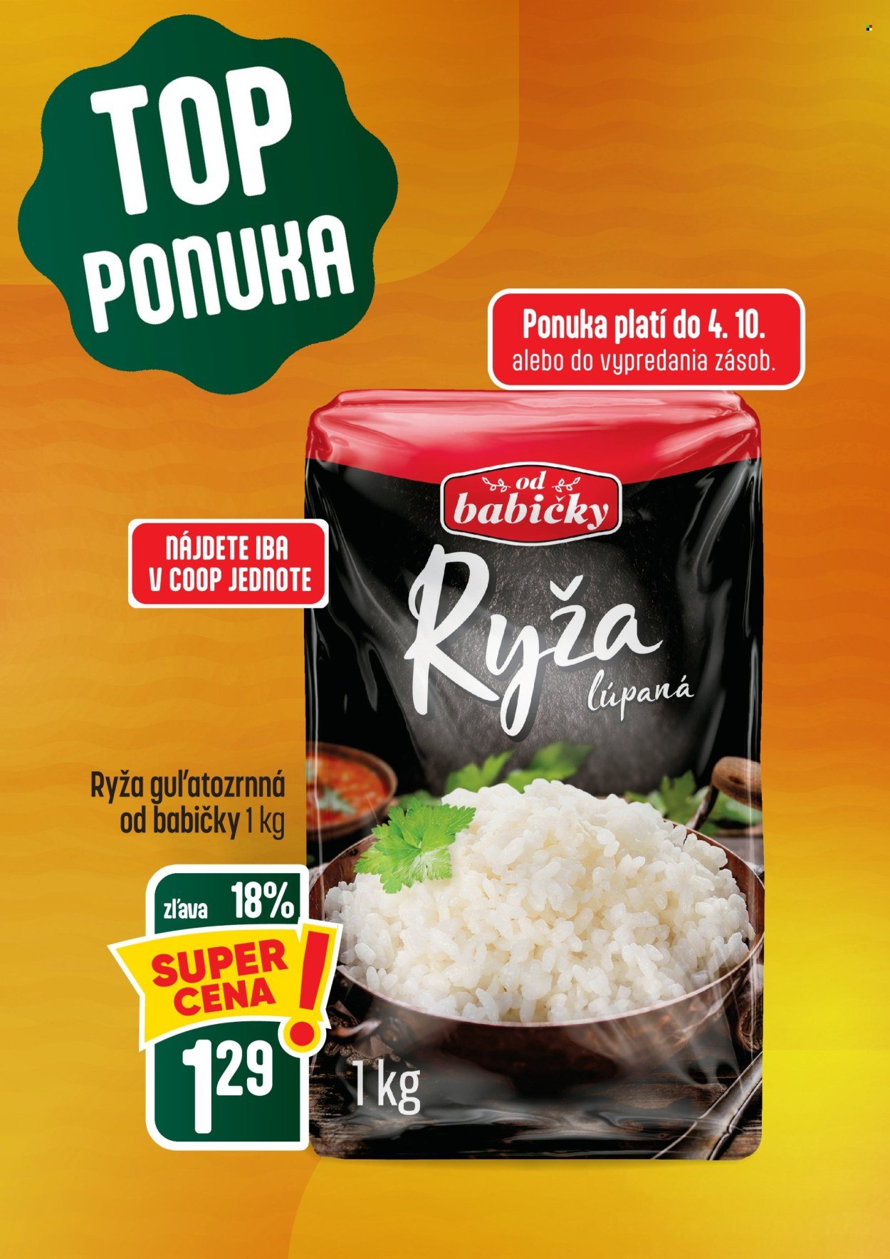 COOP JEDNOTA leták - Od štvrtka 1.10.2026