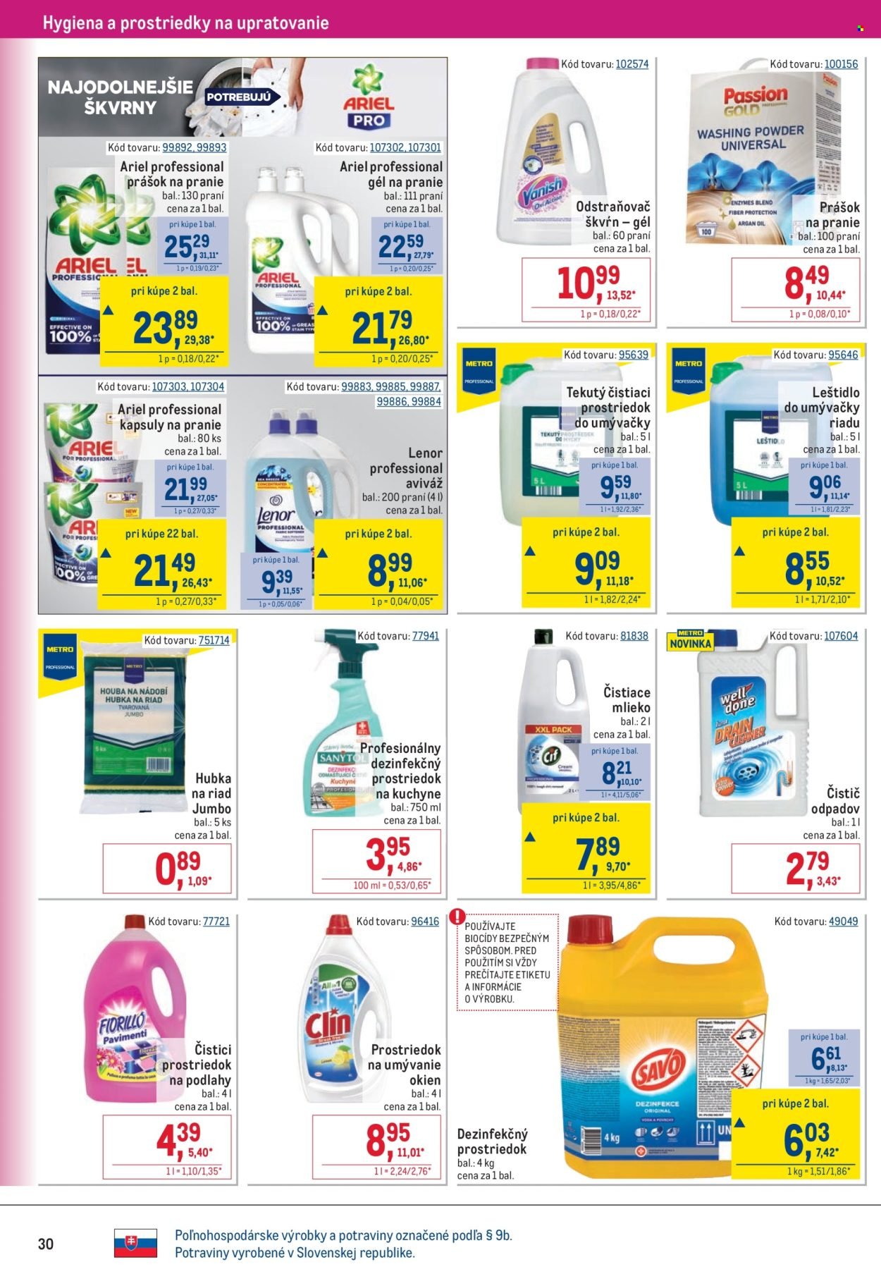 METRO leták - Gastronómia (2026-04-22 - 2026-05-19) | 30