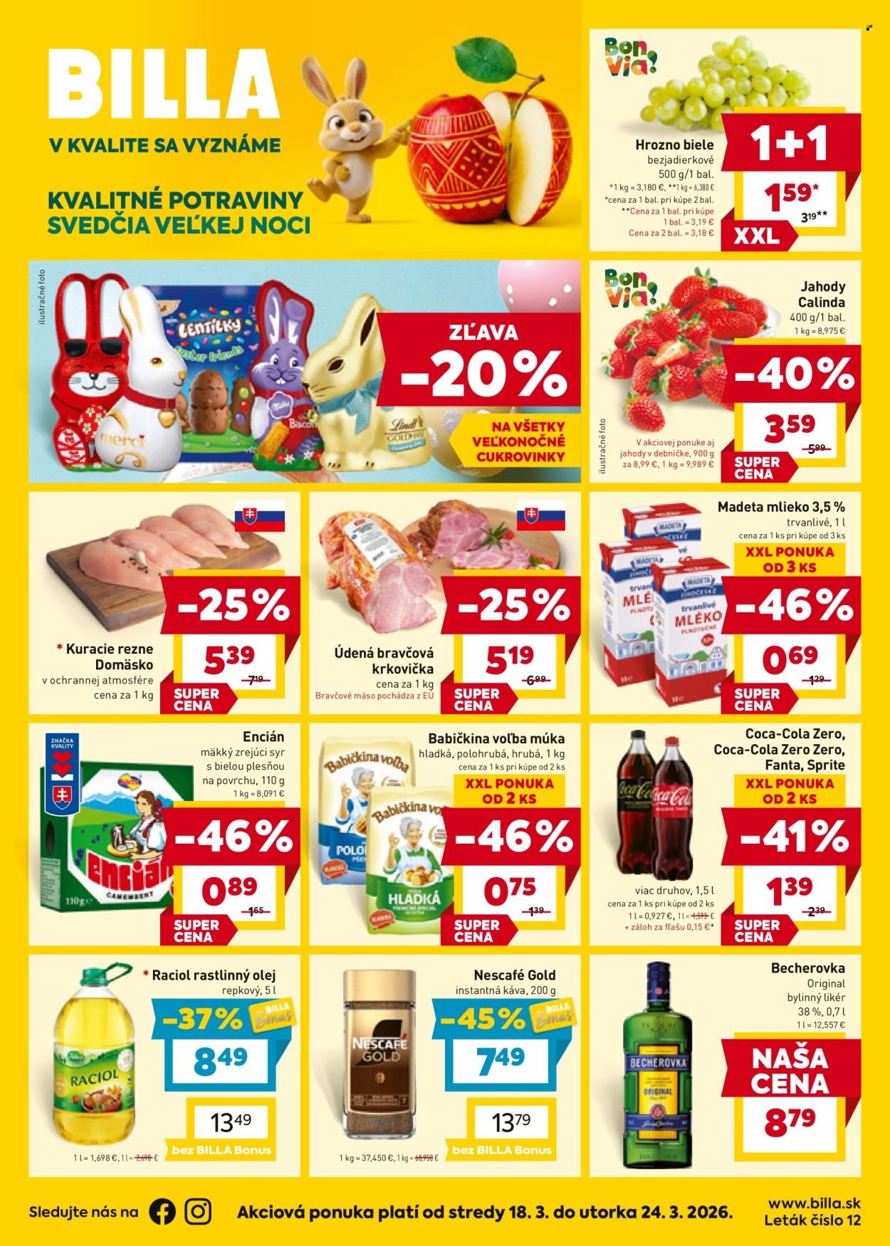 BILLA leták - Od stredy 18.3.2026 (2026-03-18 - 2026-03-24) | 1