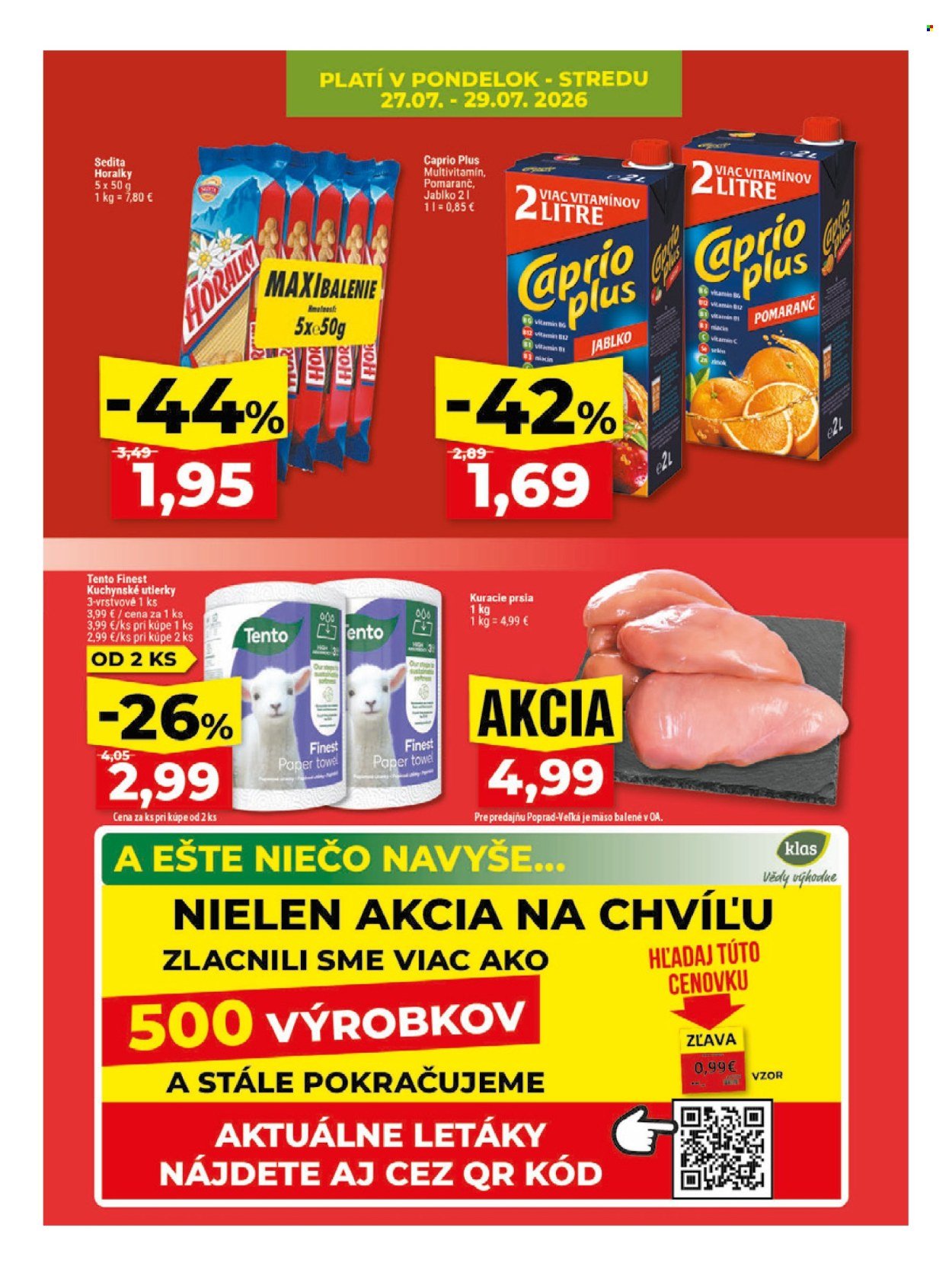 KLAS leták - Od pondelka 27.7.2026