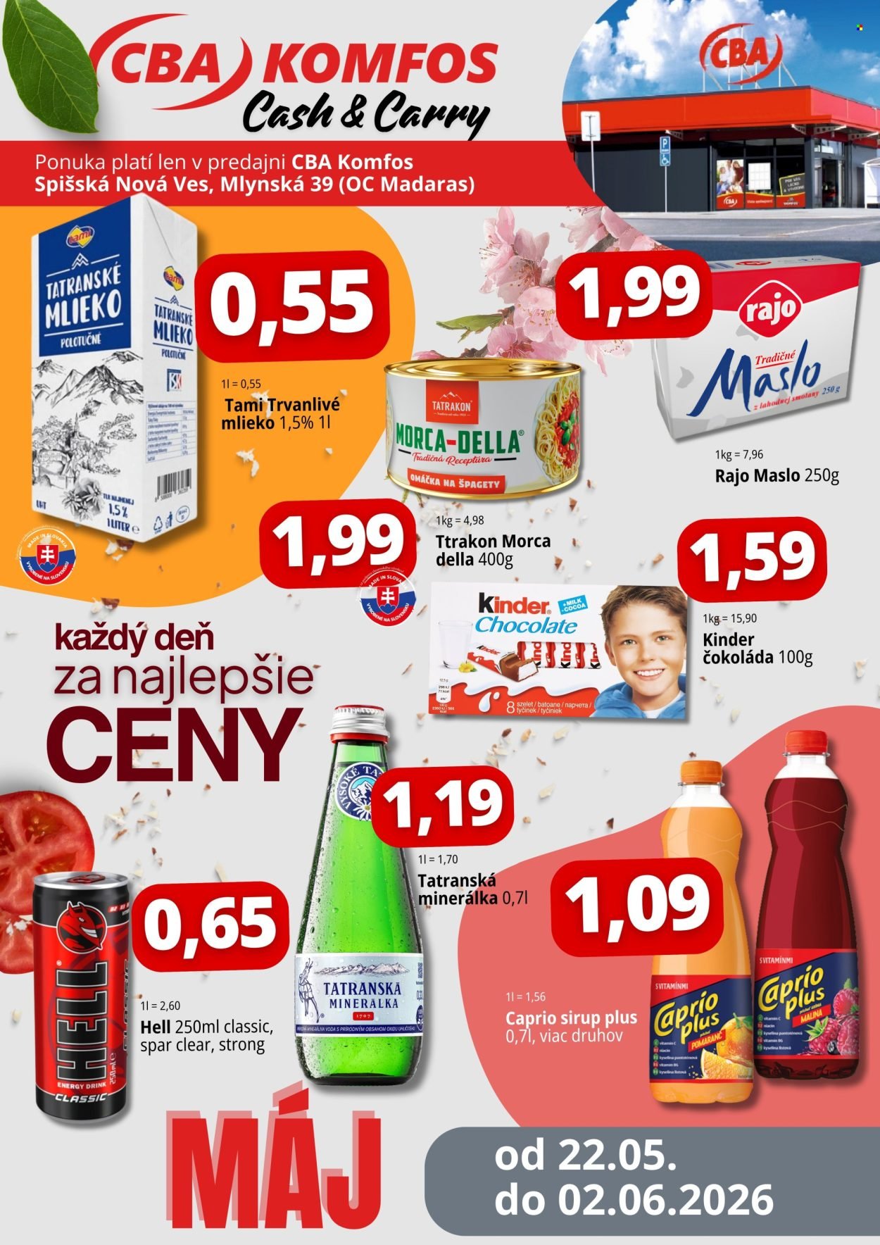 CBA KOMFOS leták - Super ceny Cash&Carry - Spišská Nová Ves