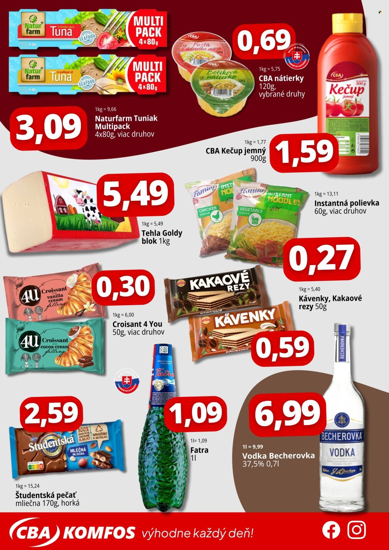 CBA KOMFOS leták - Super ceny Cash&Carry - Spišská Nová Ves