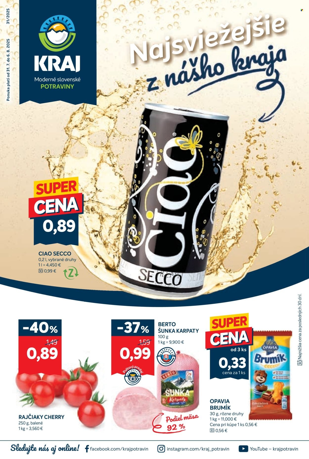 KRAJ leták - Od štvrtka 31.7.2025 (2025-07-31 - 2025-08-06) | 1