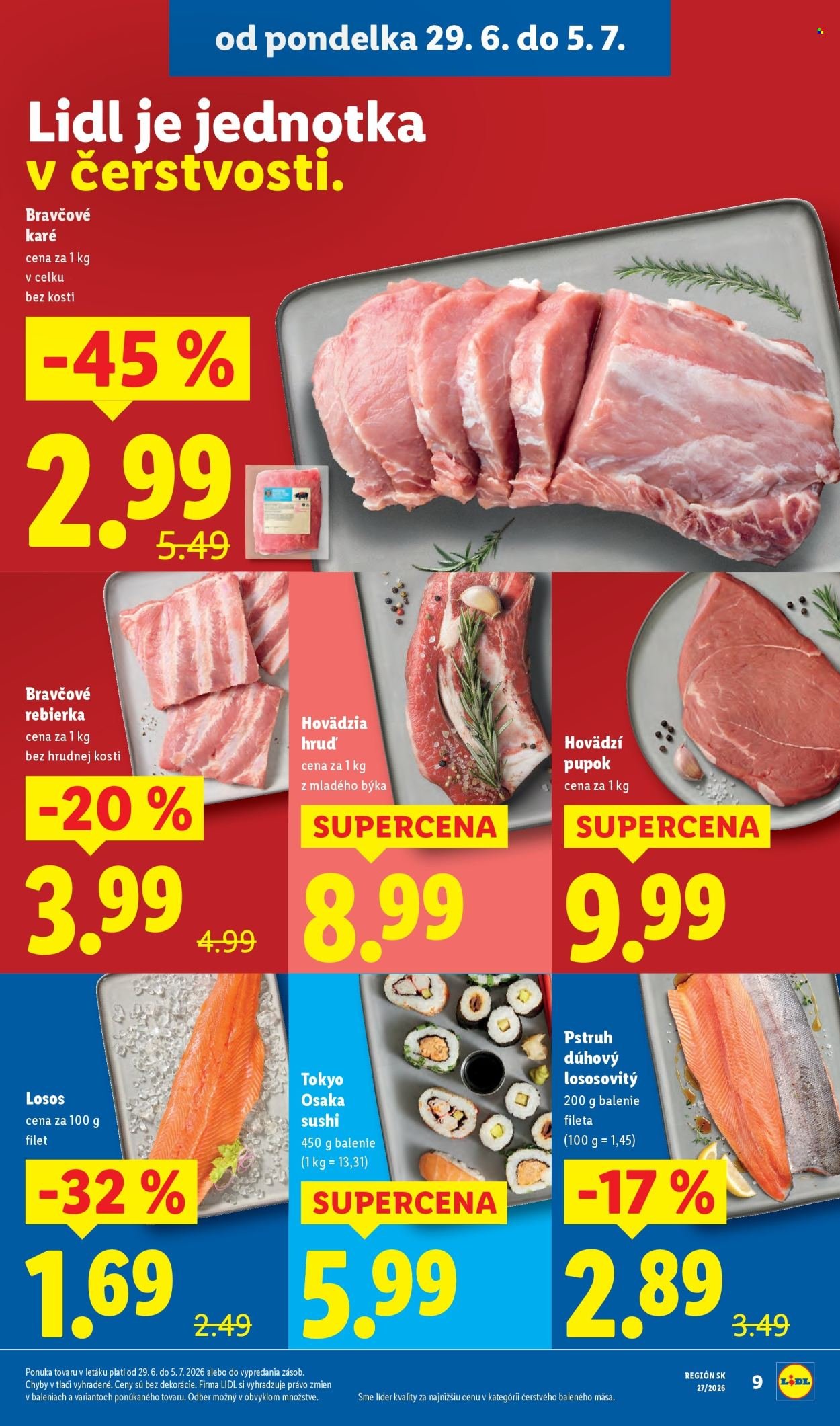 LIDL leták - Od pondelka 29.6.2026