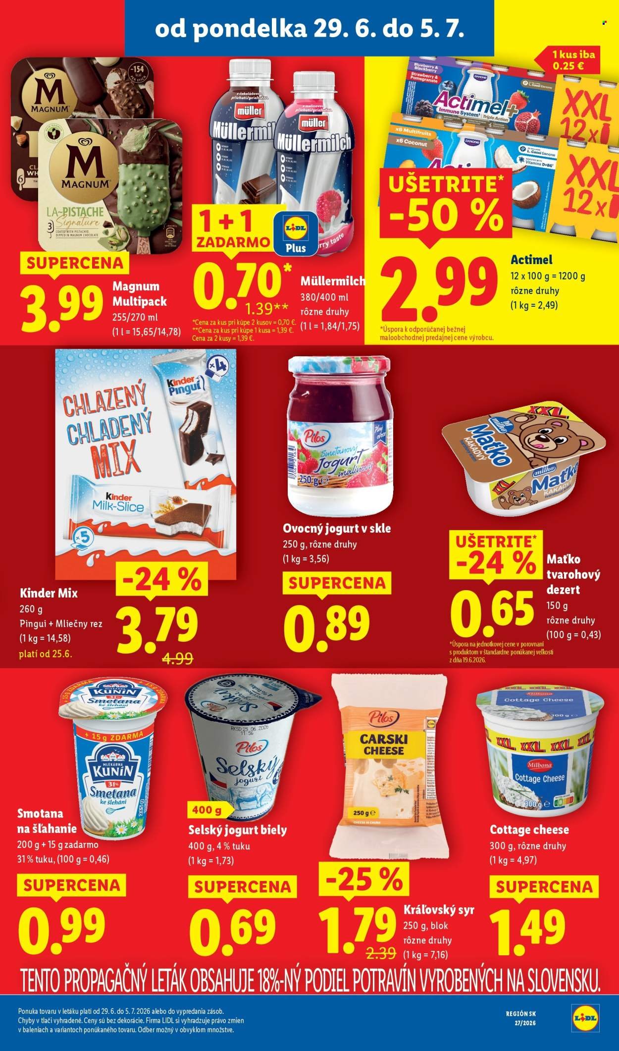 LIDL leták - Od pondelka 29.6.2026