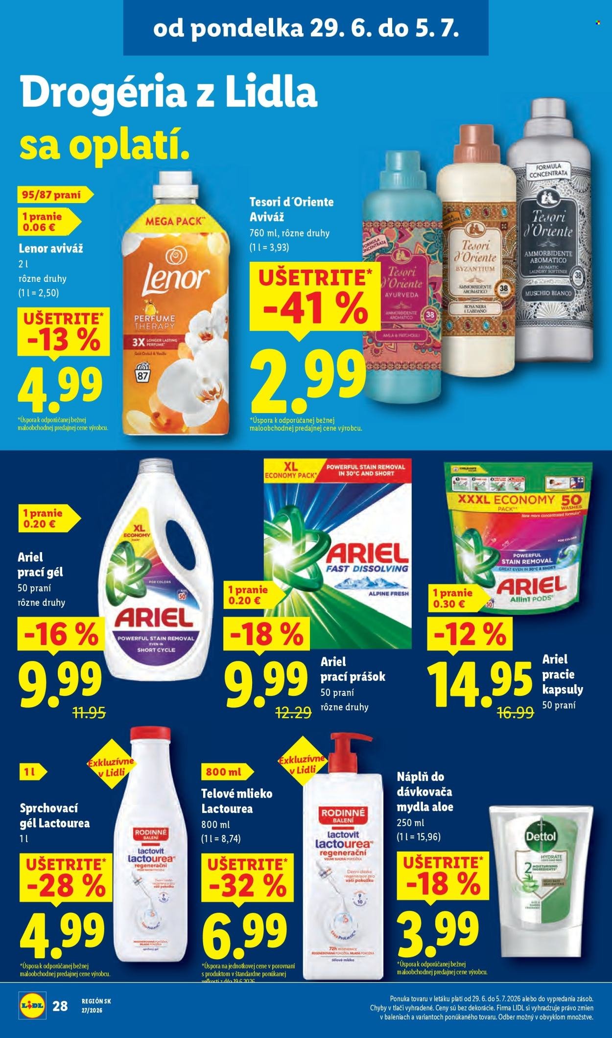 LIDL leták - Od pondelka 29.6.2026