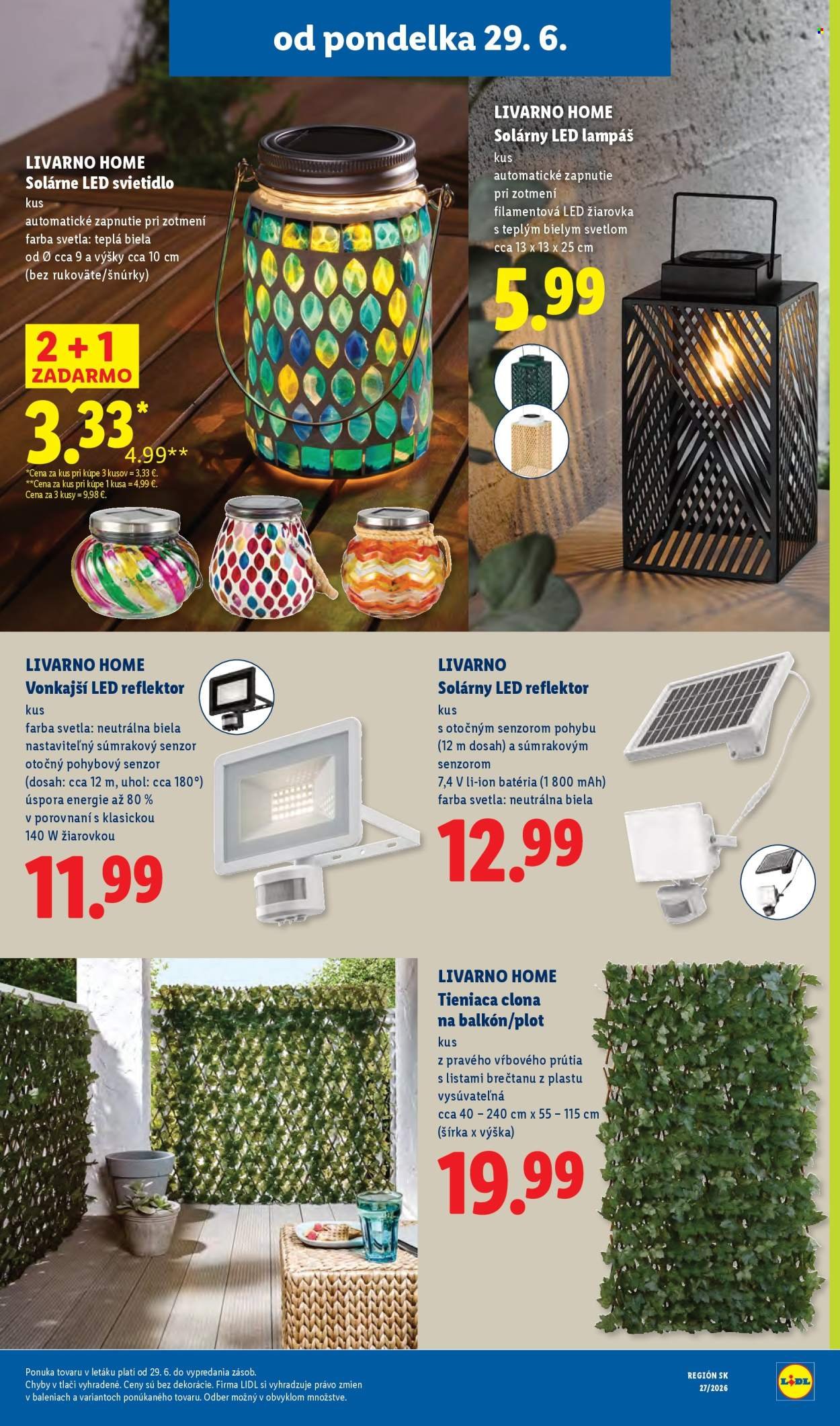 LIDL leták - Od pondelka 29.6.2026