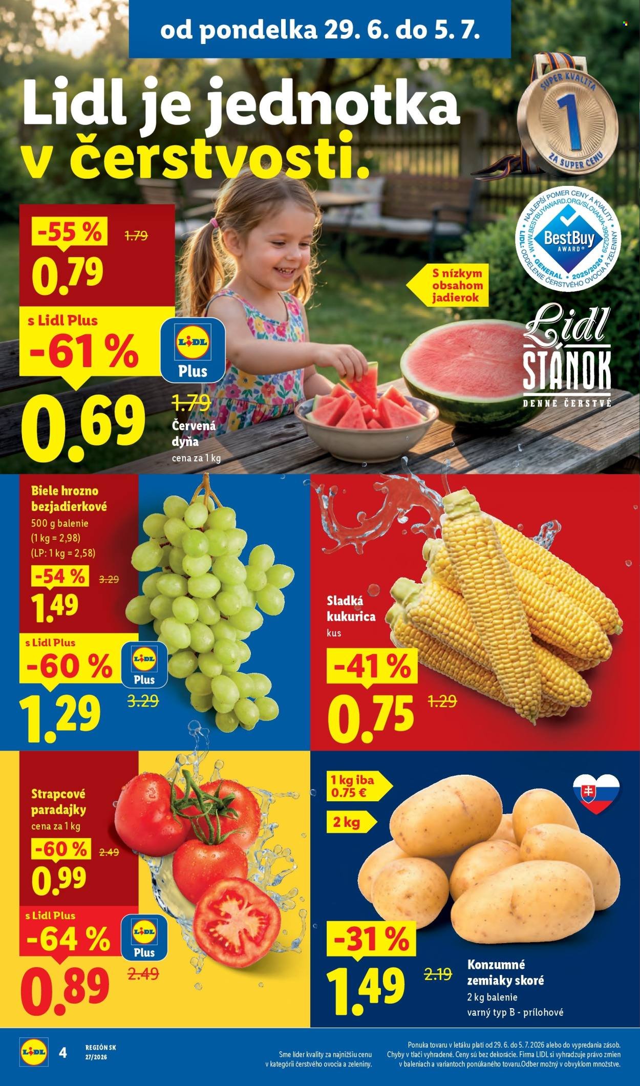 LIDL leták - Od pondelka 29.6.2026