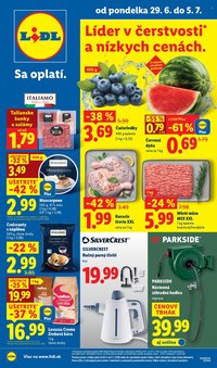 LIDL leták - Od pondelka 29.6.2026
