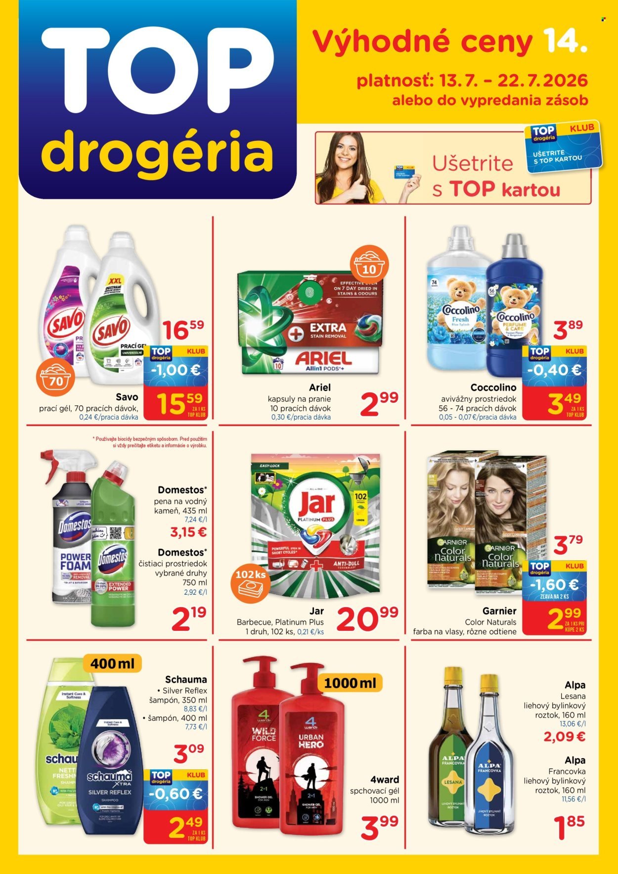 TOP DROGÉRIA leták - Od pondelka 13.7.2026