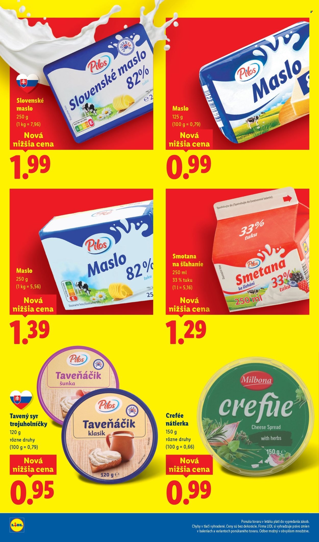 LIDL leták - Dlhodobo zlacnené