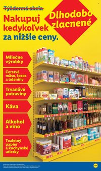 LIDL leták - Dlhodobo zlacnené