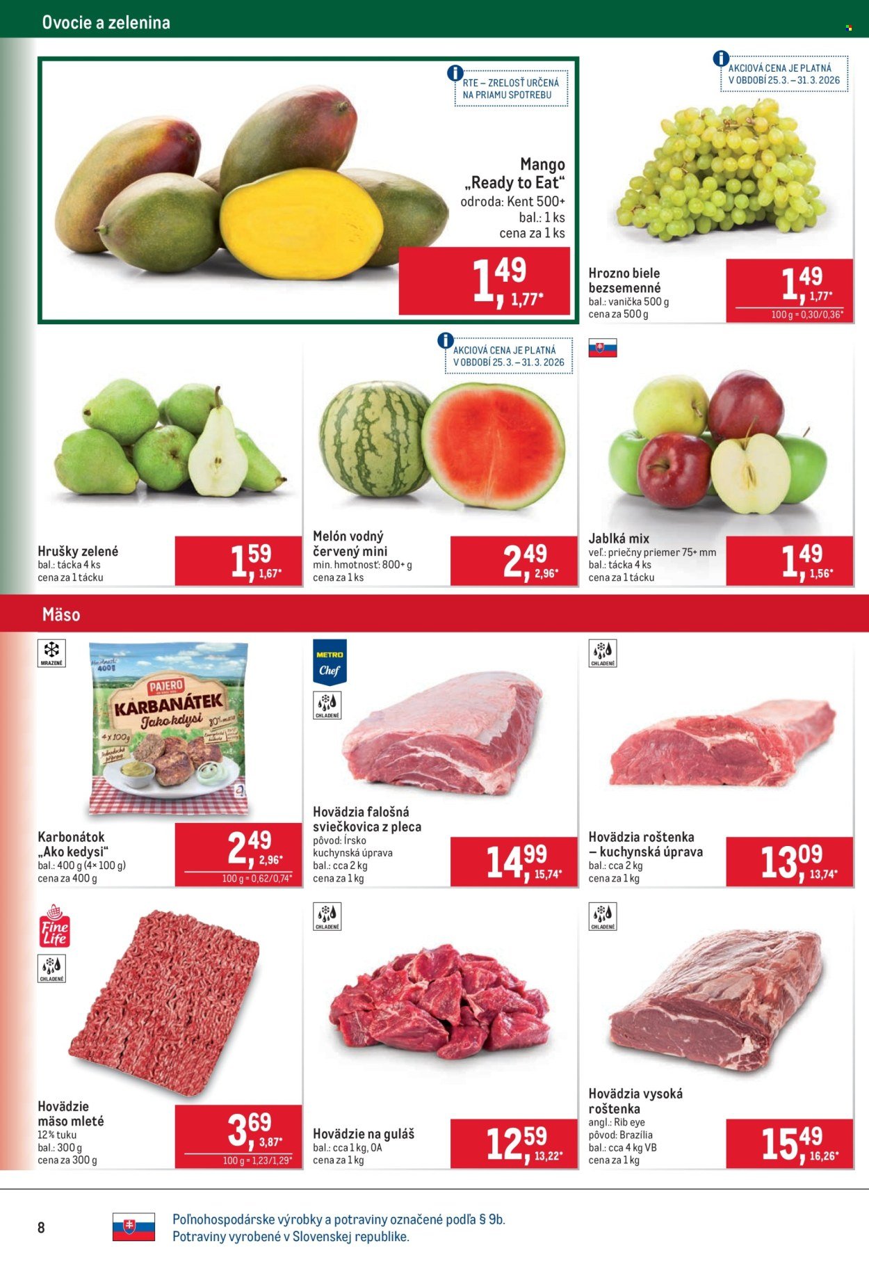 METRO leták - Maloobchod (2026-03-25 - 2026-04-07) | 8