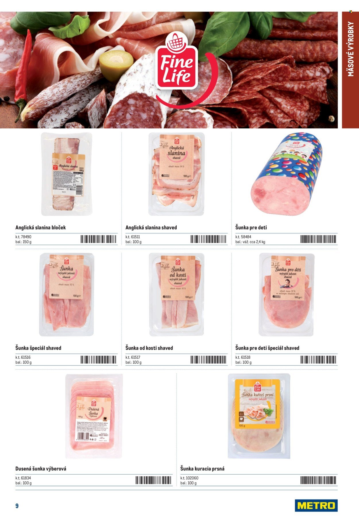 METRO leták - Katalóg FineLife výrobkov (2025-12-31) | 9