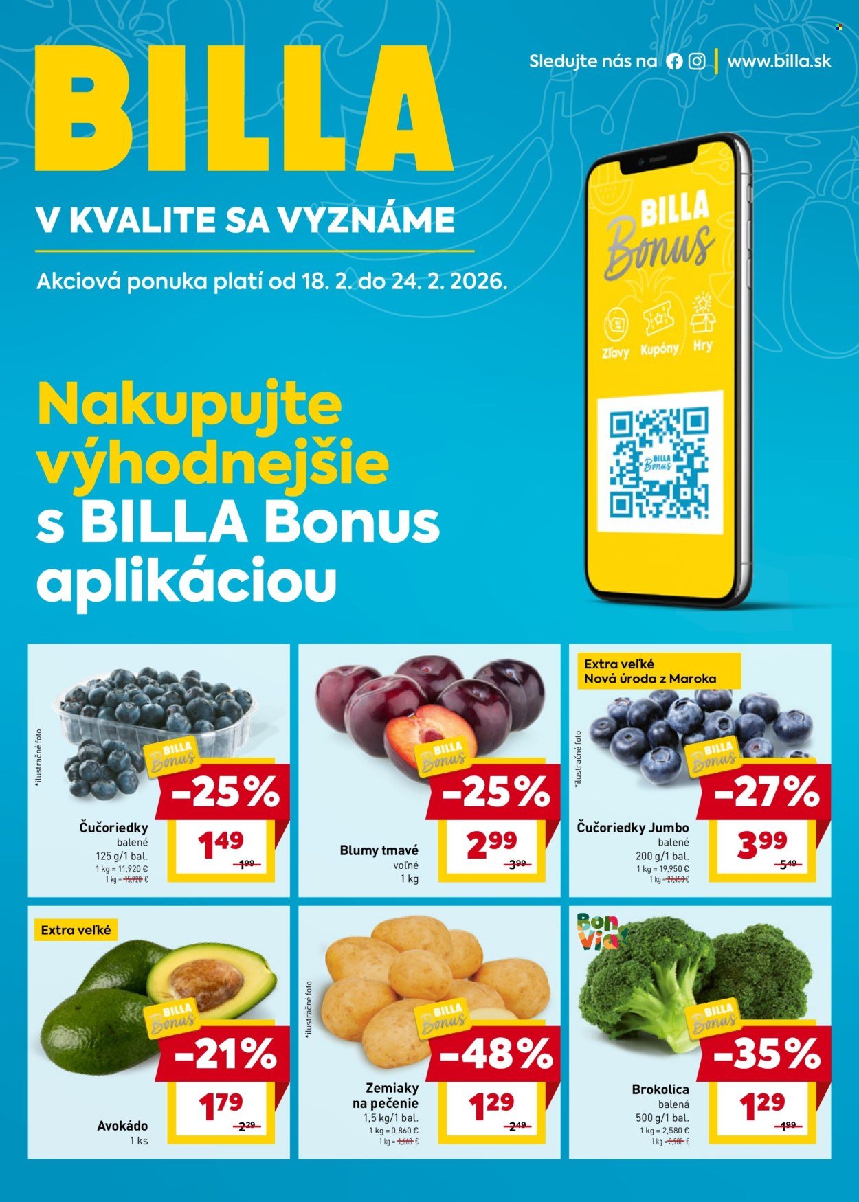 BILLA leták - Bonus leták (2026-02-18 - 2026-02-24) | 1