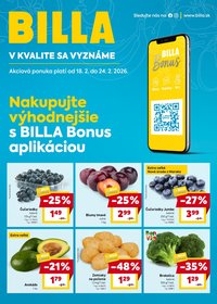 BILLA leták - Bonus leták (2026-02-18 - 2026-02-24)