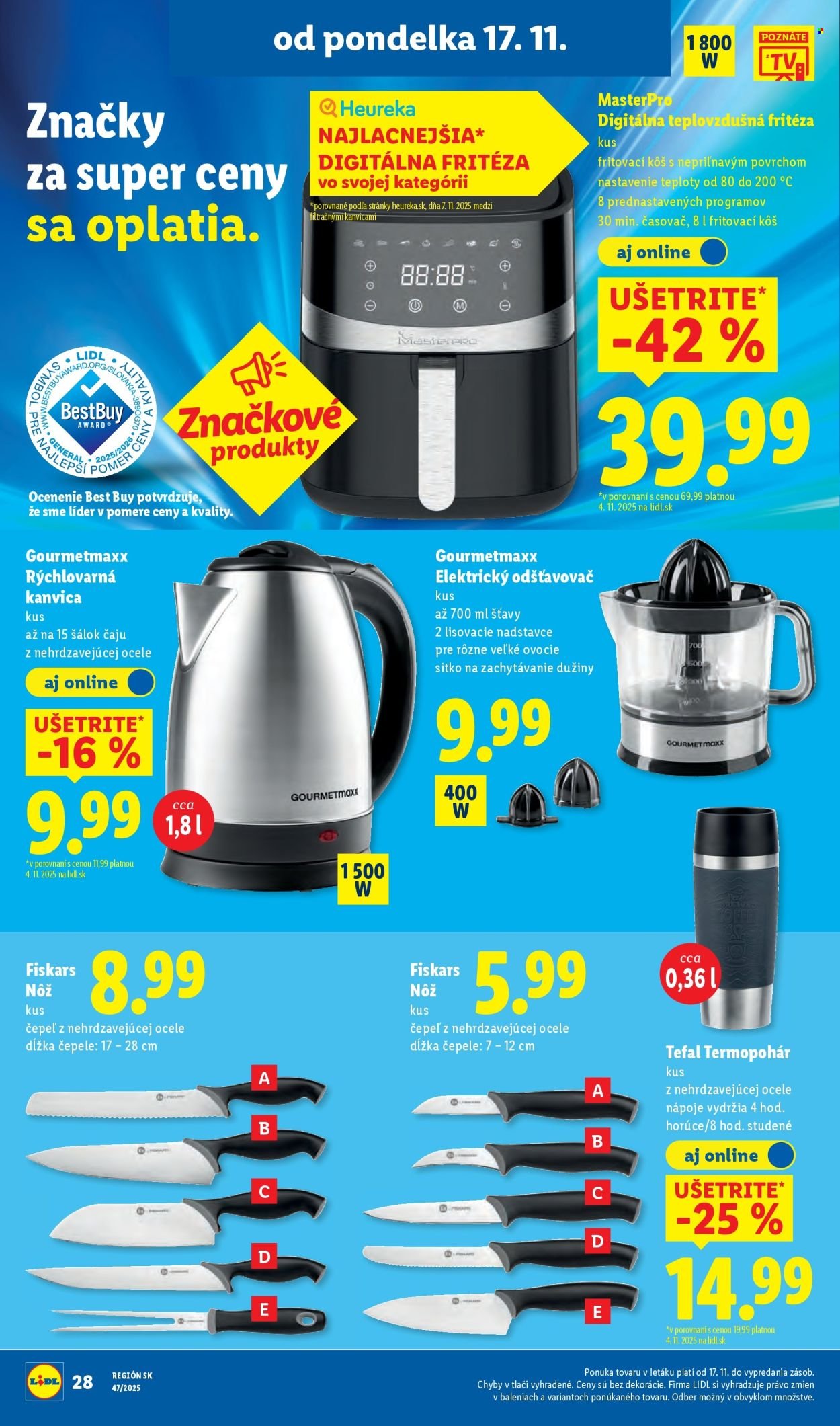 LIDL leták - Od pondelka 17.11.2025 (2025-11-17 - 2025-11-23) | 40