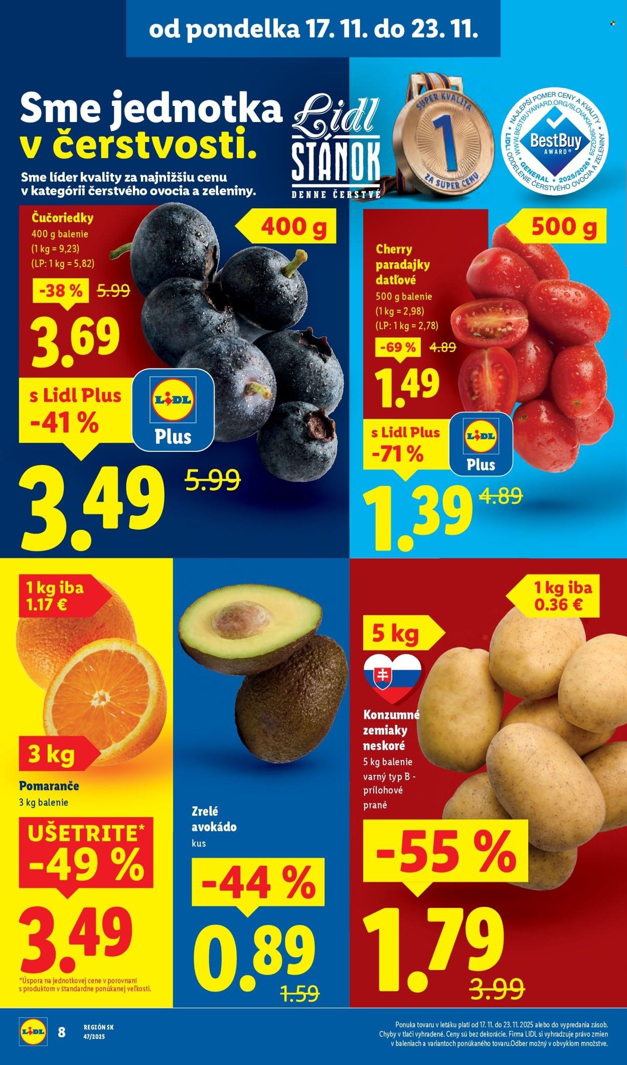 LIDL leták - Od pondelka 17.11.2025 (2025-11-17 - 2025-11-23) | 8