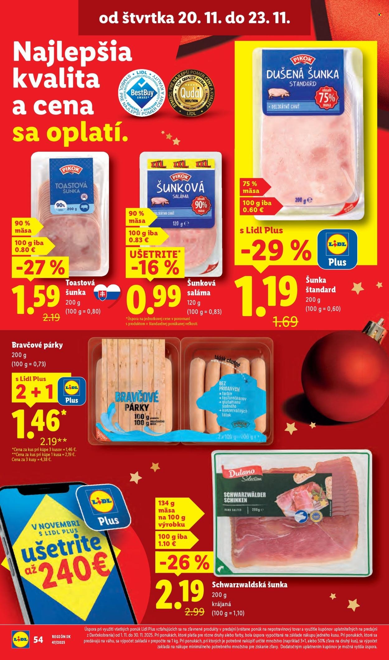 LIDL leták - Od pondelka 17.11.2025 (2025-11-17 - 2025-11-23) | 74