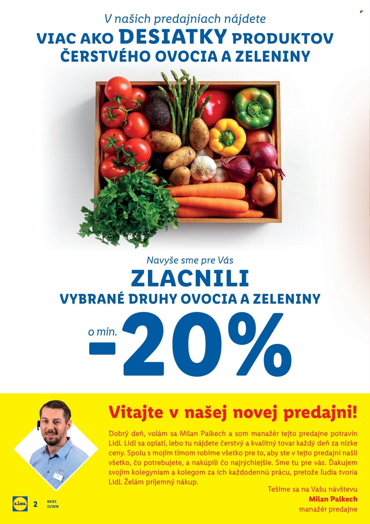 LIDL leták - Nová predajňa v Rajci