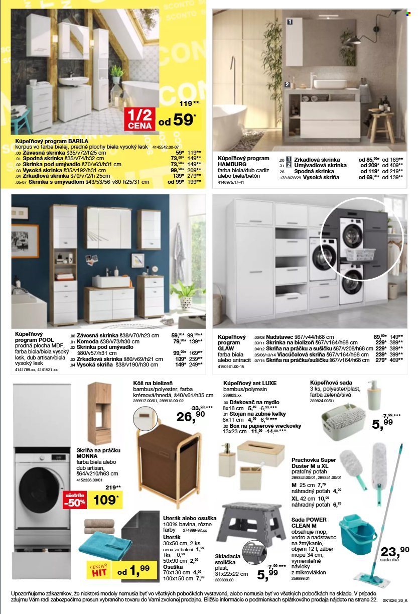 SCONTO NÁBYTOK leták - Od stredy 5.8.2026