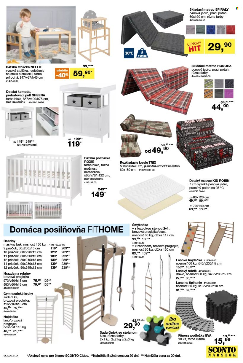 SCONTO NÁBYTOK leták - Od stredy 5.8.2026