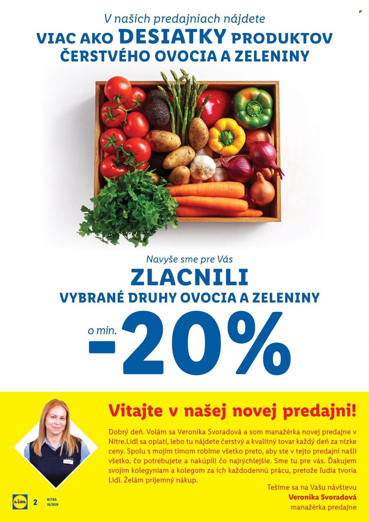 LIDL leták - Nová predajňa v Nitre (2026-03-05 - 2026-03-08) | 2