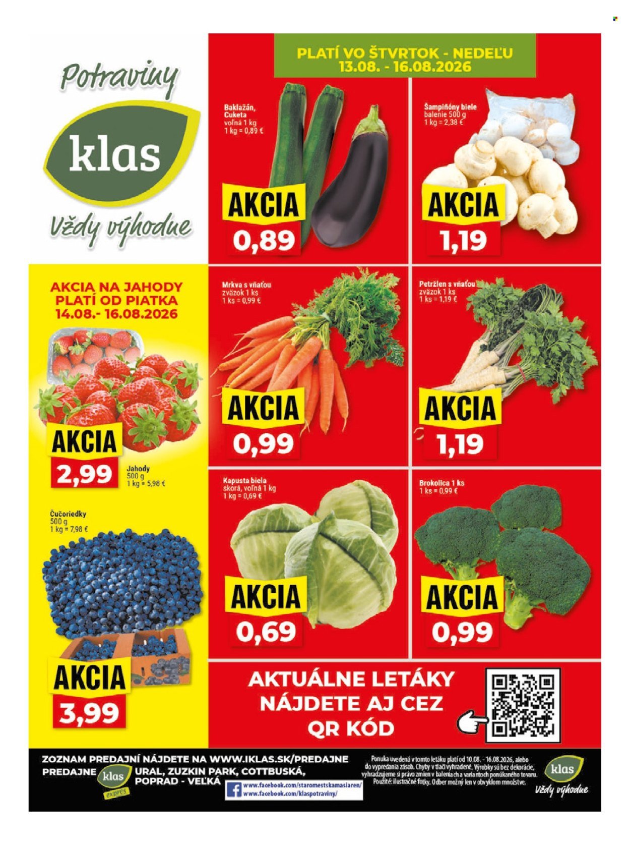 KLAS leták - Od pondelka 10.8.2026