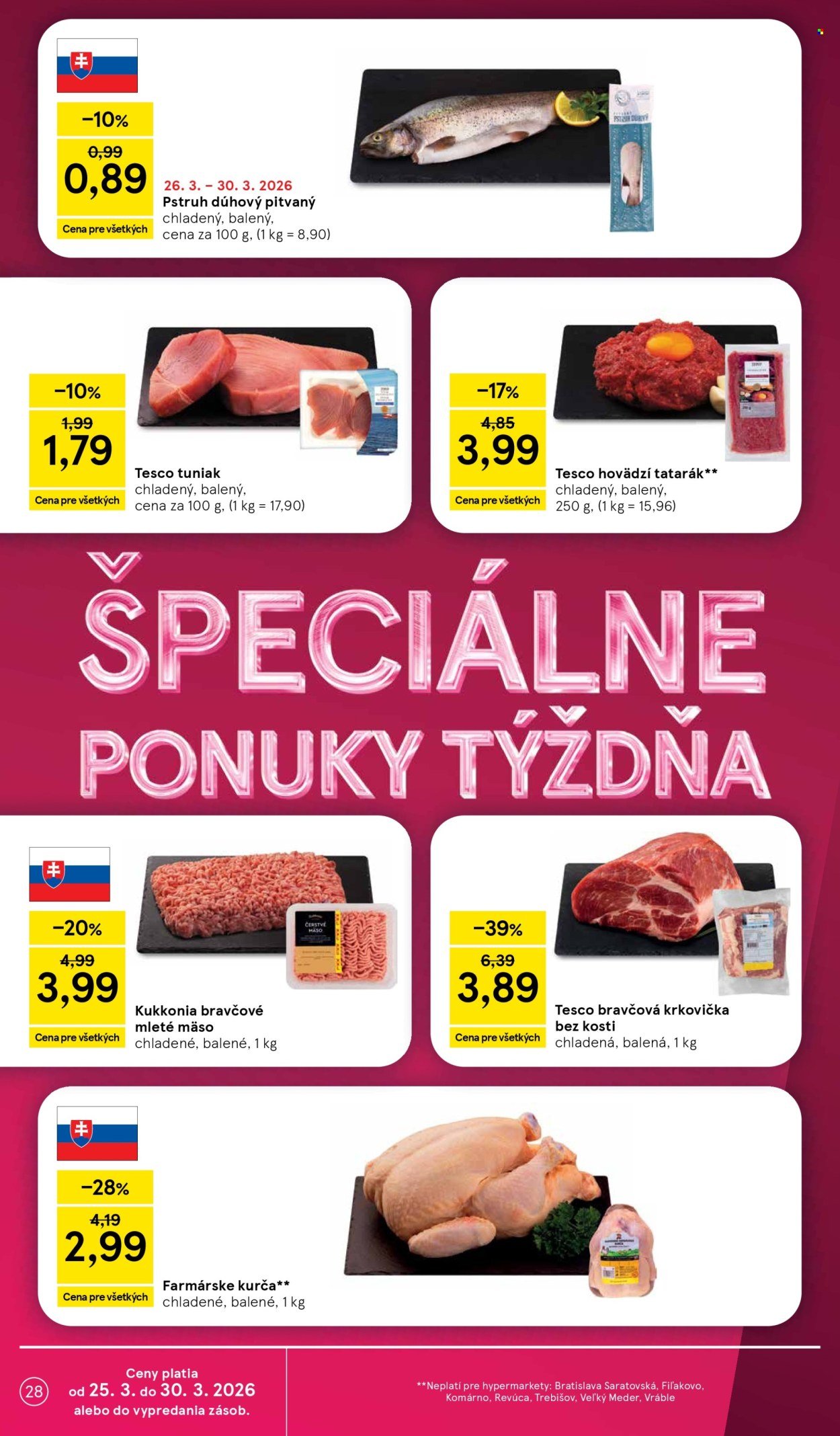 TESCO leták - Od stredy 25.3.2026 (2026-03-25 - 2026-03-30) | 28