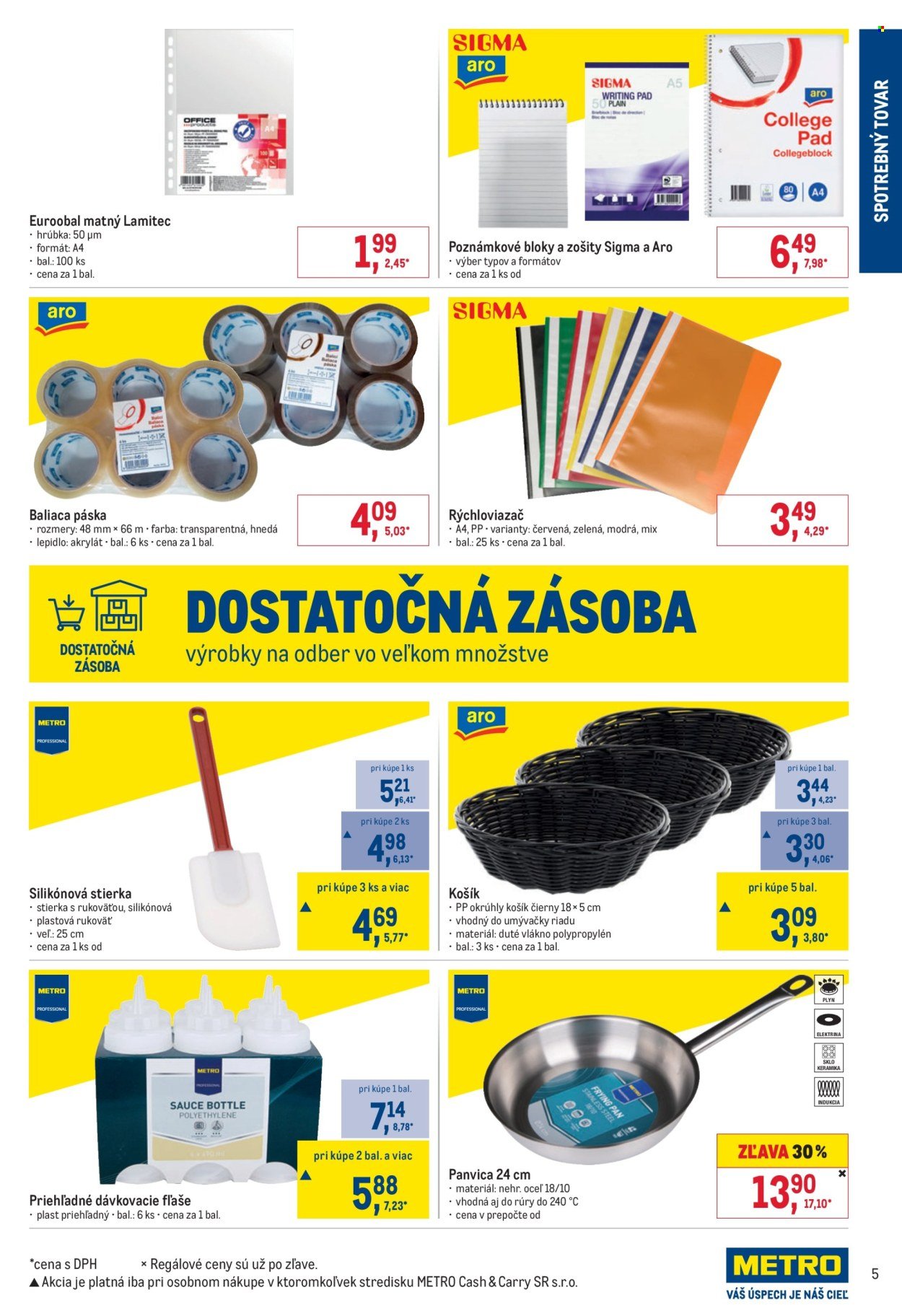 METRO leták - Spotrebný tovar.