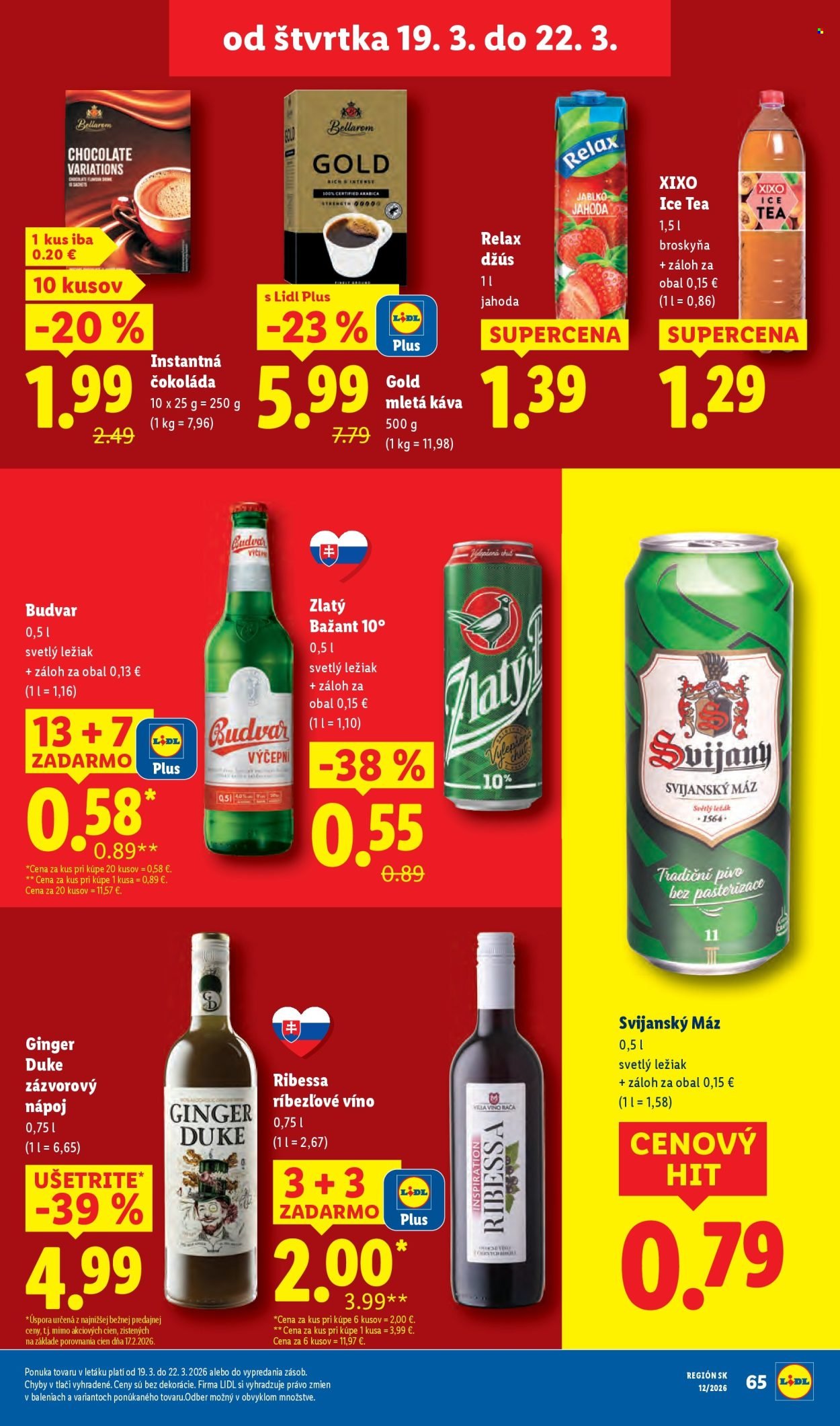 LIDL leták - Od štvrtka 19.3.2026 (2026-03-19 - 2026-03-22) | 19