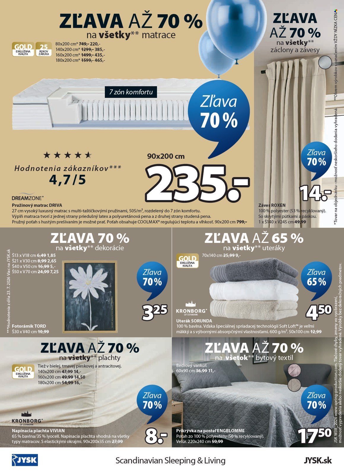 JYSK leták - Od stredy 16.9.2026