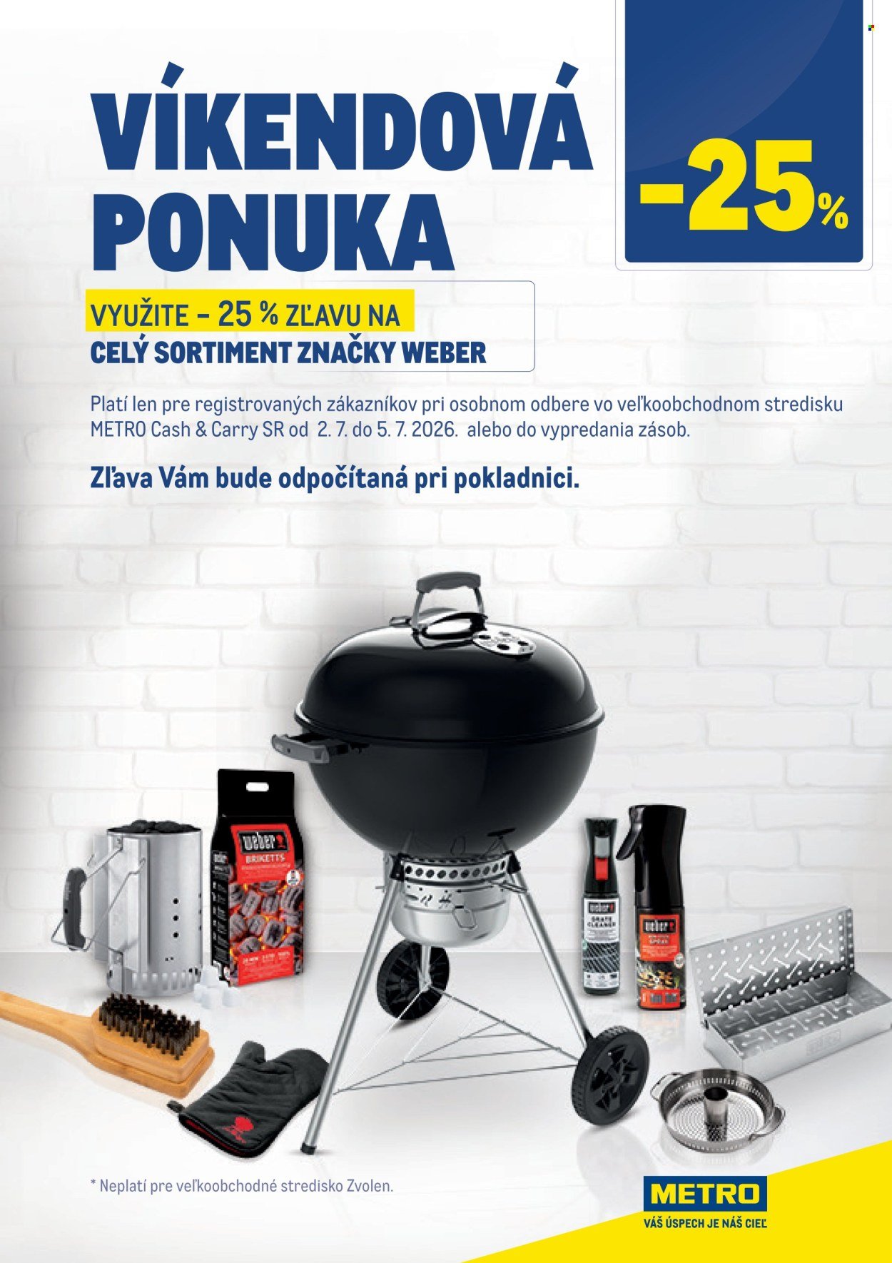 METRO leták - Víkendová ponuka Weber