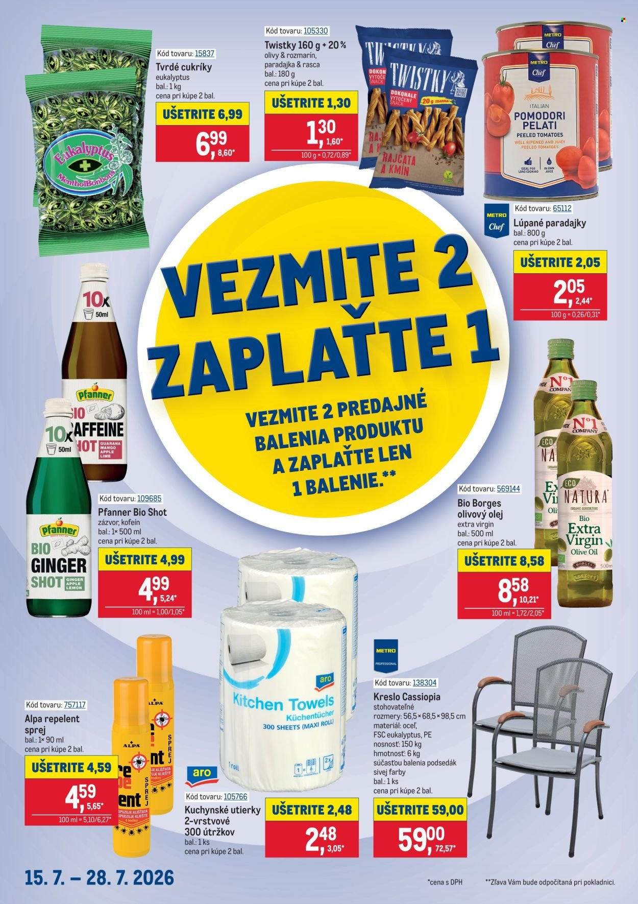 METRO leták - Vezmite 2 Zaplaťte 1
