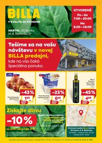 BILLA leták - Martin - OC Kocka, M. R. Štefánika 27 (2025-12-10 - 2025-12-16)