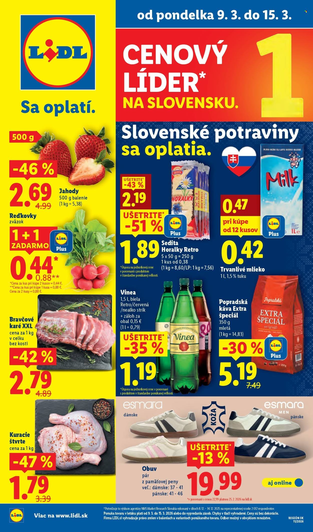 LIDL leták - Od pondelka 9.3.2026 (2026-03-09 - 2026-03-15) | 1