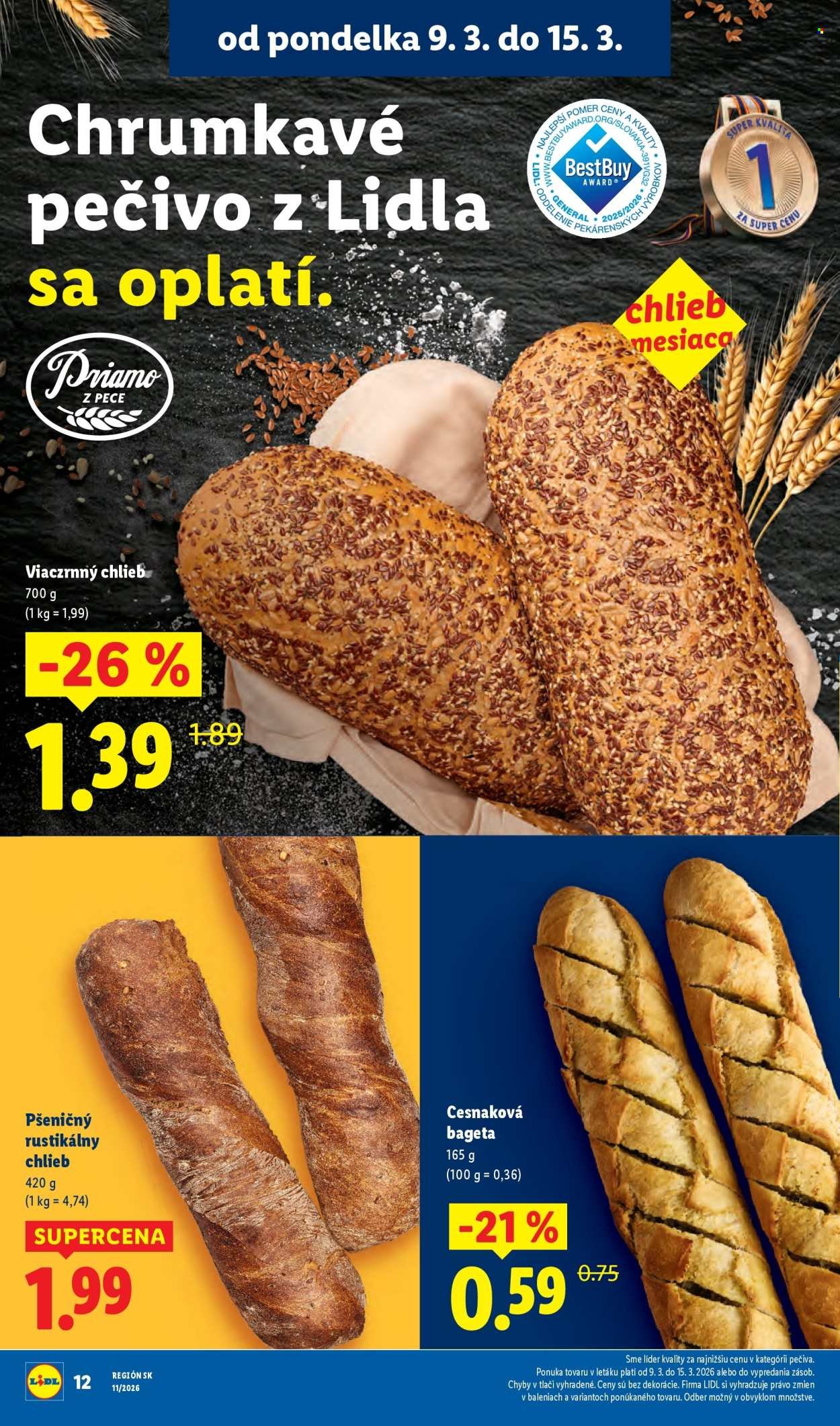 LIDL leták - Od pondelka 9.3.2026 (2026-03-09 - 2026-03-15) | 14