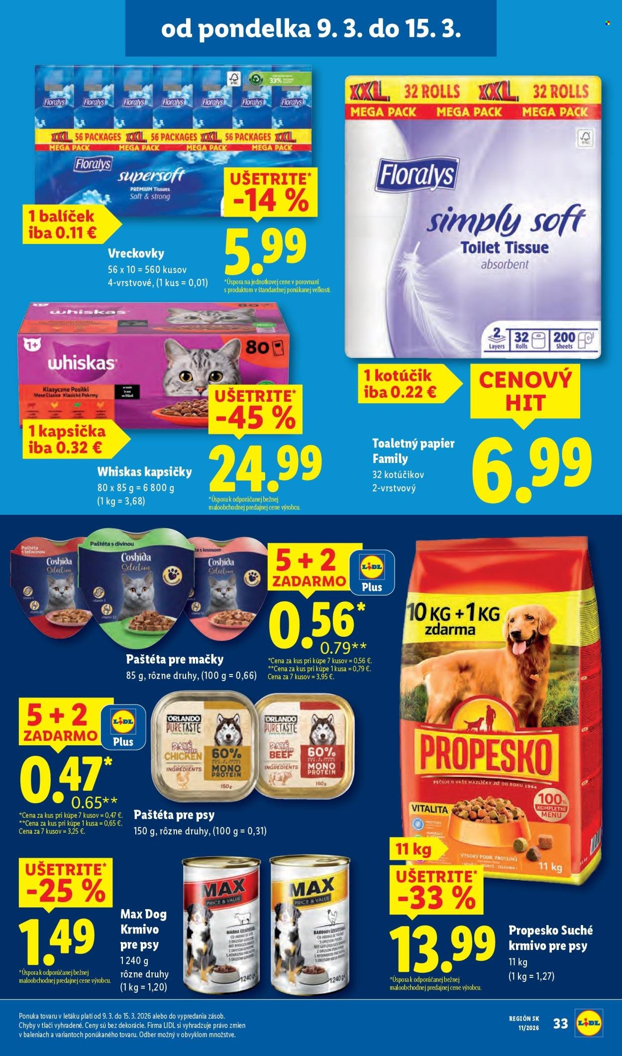 LIDL leták - Od pondelka 9.3.2026 (2026-03-09 - 2026-03-15) | 39