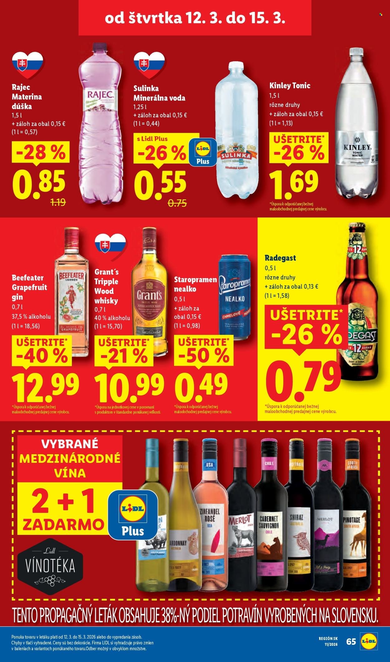 LIDL leták - Od pondelka 9.3.2026 (2026-03-09 - 2026-03-15) | 65