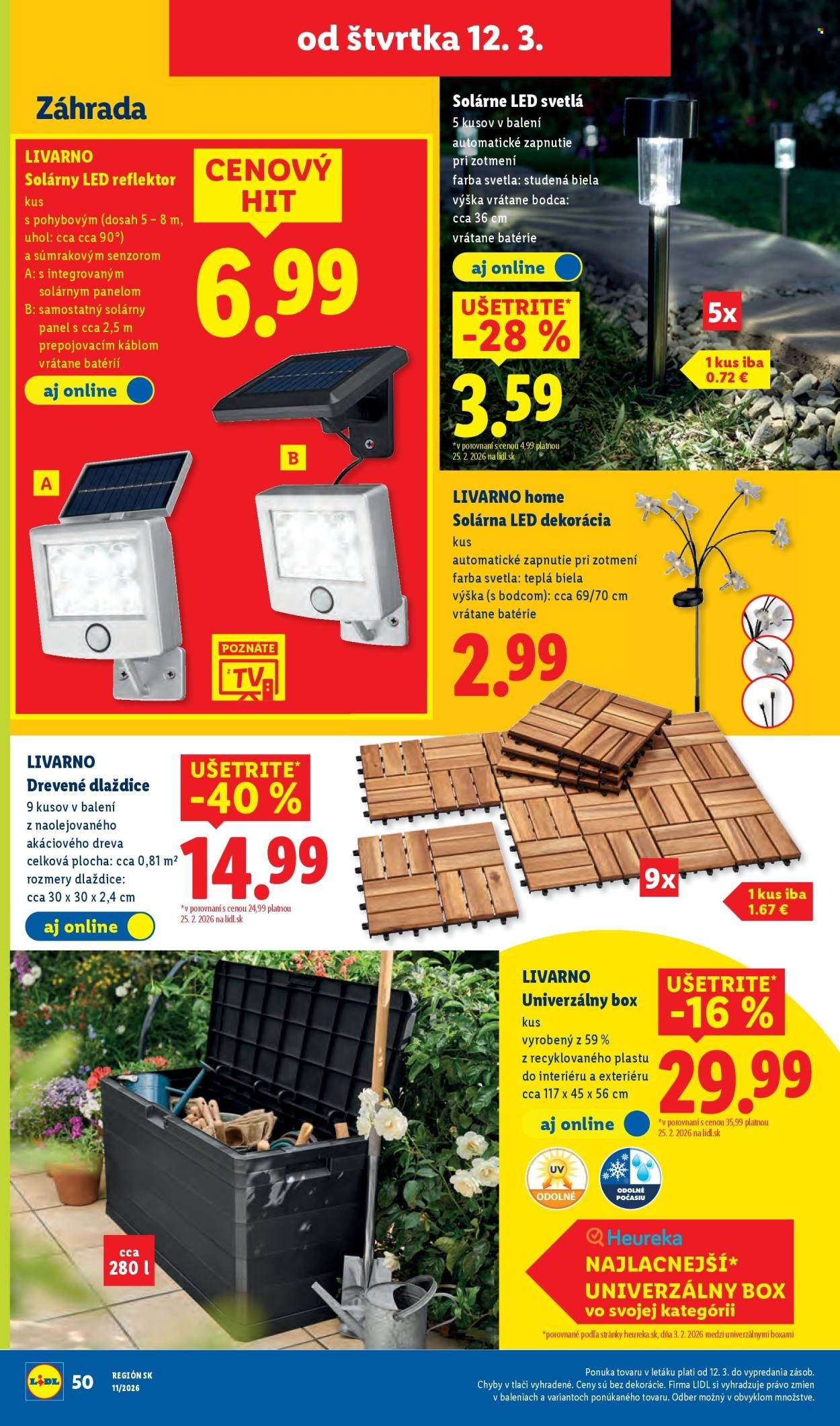 LIDL leták - Od pondelka 9.3.2026 (2026-03-09 - 2026-03-15) | 84