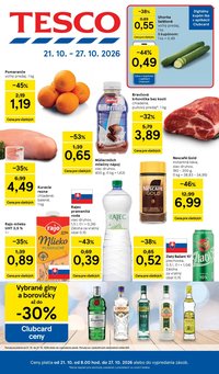 TESCO leták - Od stredy 21.10.2026